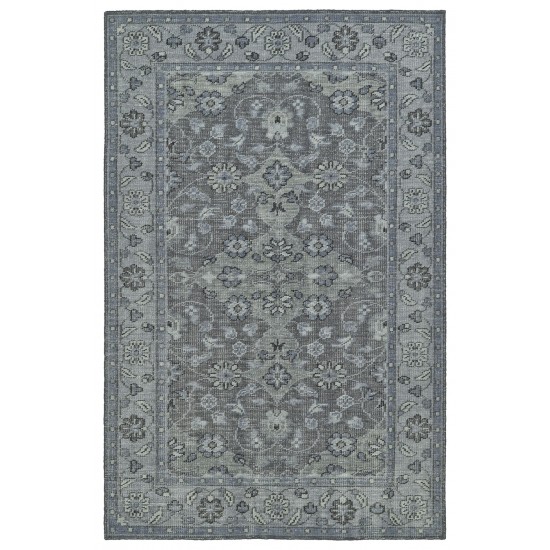 Kaleen Relic Collection Dark Grey Throw Rug 2' x 3'