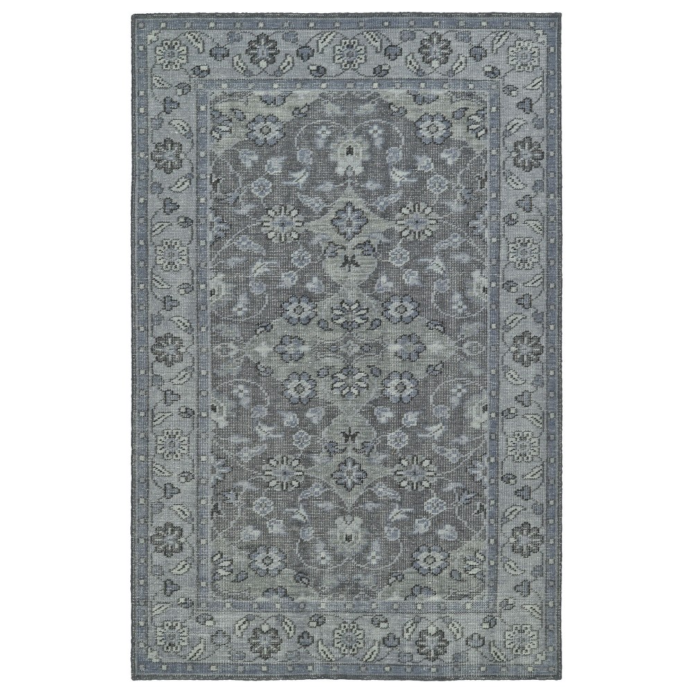 Kaleen Relic Collection Dark Grey Throw Rug 2' x 3'