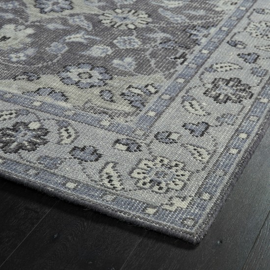 Kaleen Relic Collection Dark Grey Throw Rug 2' x 3'