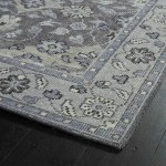 Kaleen Relic Collection Dark Grey Area Rug 4' x 6'