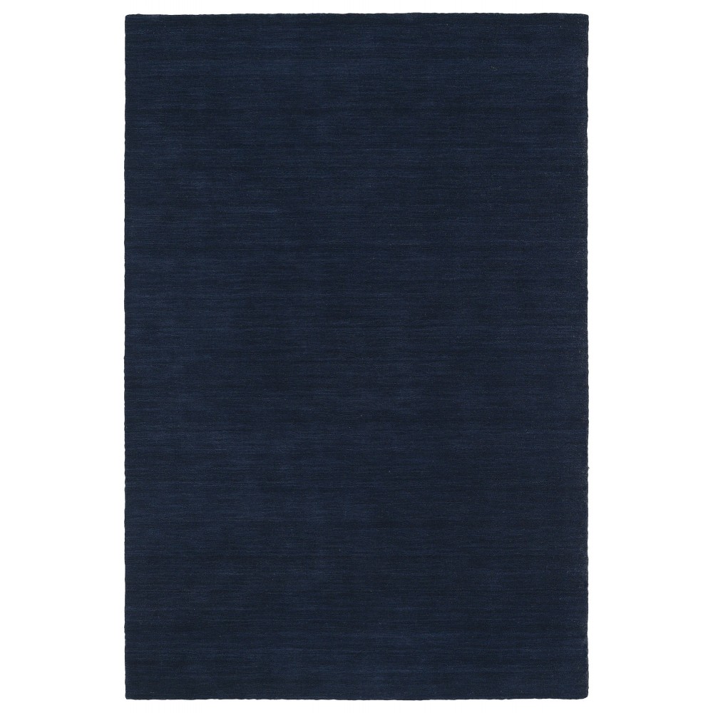 Kaleen Renaissance Collection Dark Navy Throw Rug 3' x 5'