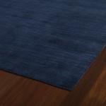 Kaleen Renaissance Collection Dark Navy Throw Rug 3' x 5'