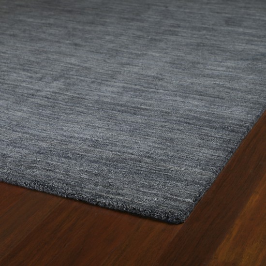 Kaleen Renaissance Collection Dark Charcoal Throw Rug 3' x 5'