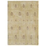 Kaleen Restoration Collection Light Gold Throw Rug 2' x 3'