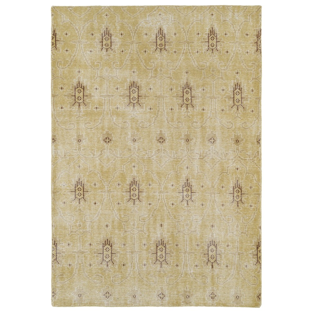 Kaleen Restoration Collection Light Gold Area Rug 5'6" x 8'6"