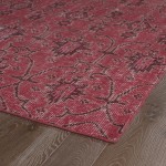 Kaleen Restoration Collection Dark Red Area Rug 4' x 6'