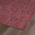 Kaleen Restoration Collection Dark Red Area Rug 9' x 12'