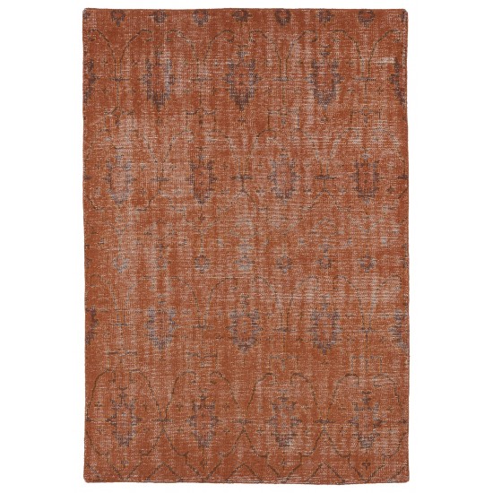 Kaleen Restoration Collection Dark Pumpkin Throw Rug 2' x 3'