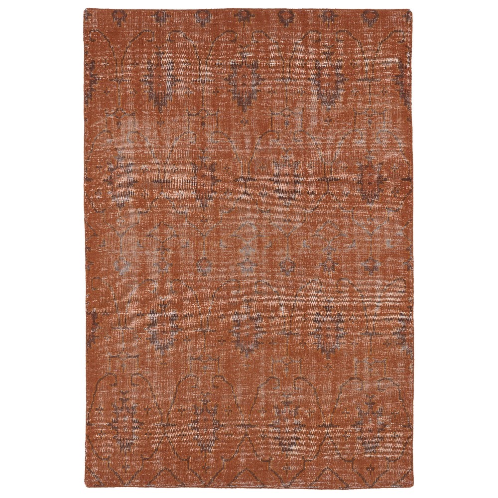 Kaleen Restoration Collection Dark Pumpkin Throw Rug 2' x 3'