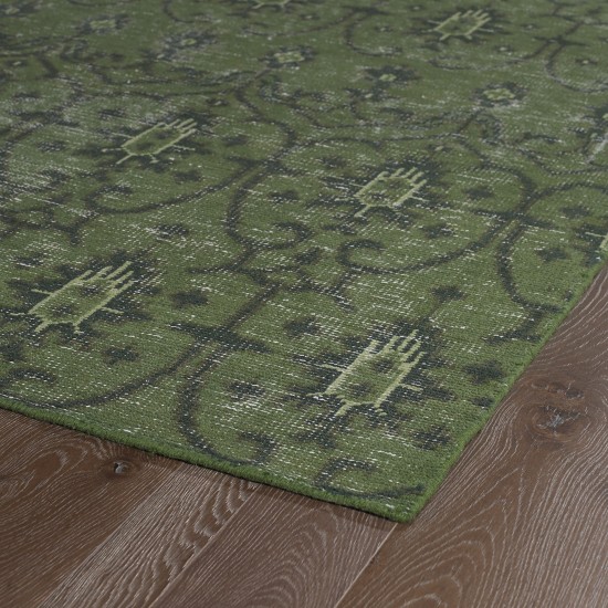 Kaleen Restoration Collection Dark Green Area Rug 8' x 10'