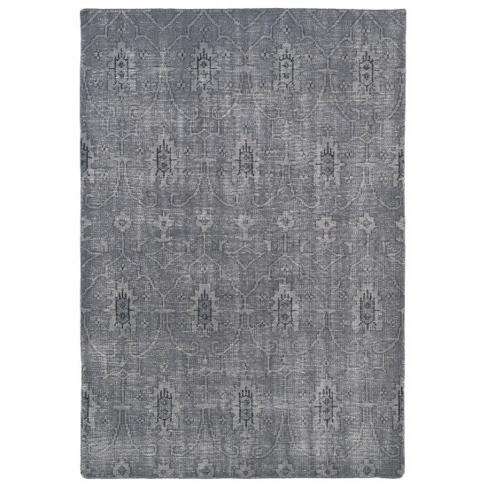 Kaleen Restoration Collection Light Grey Throw Rug 2' x 3'