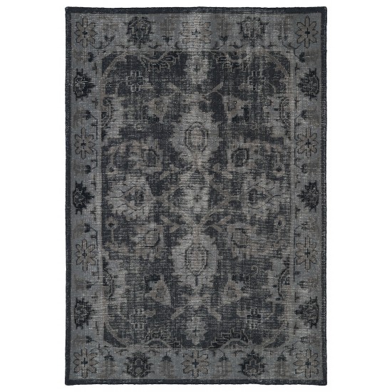 Kaleen Restoration Collection Black Midnight Throw Rug 2' x 3'