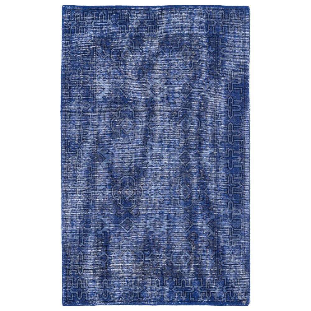 Kaleen Restoration Collection RES04-17 Blue Throw Rug 2' x 3'