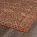 Kaleen Restoration Collection Dark Paprika Throw Rug 2' x 3'