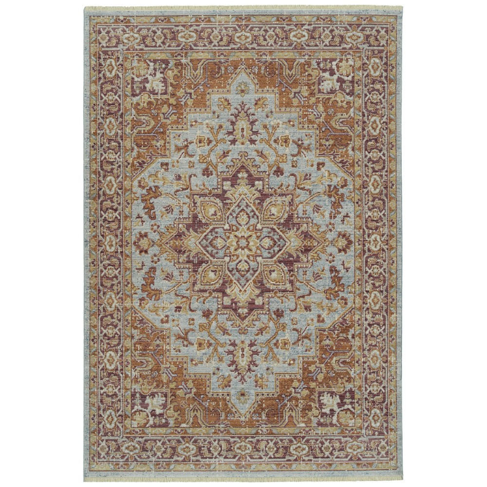 Kaleen Rila Collection Bright Light Blue Throw Rug 18" x 18" Kaleen Rila Collection Bright Light Blue Throw Rug 18" x 18"