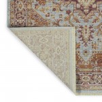 Kaleen Rila Collection Bright Light Blue Throw Rug 18" x 18"