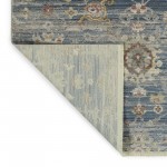 Kaleen Rila Collection Blue Rust Area Rug 3'11" x 5'3"