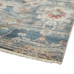 Kaleen Rila Collection Blue Rust Area Rug 5'6" x 7'9"