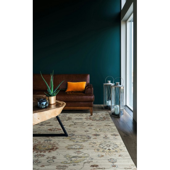 Kaleen Rila Collection Light Taupe Area Rug 7'10" x 10'10"