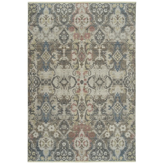 Kaleen Rila Collection Light Mocha Area Rug 3'11" x 5'3"