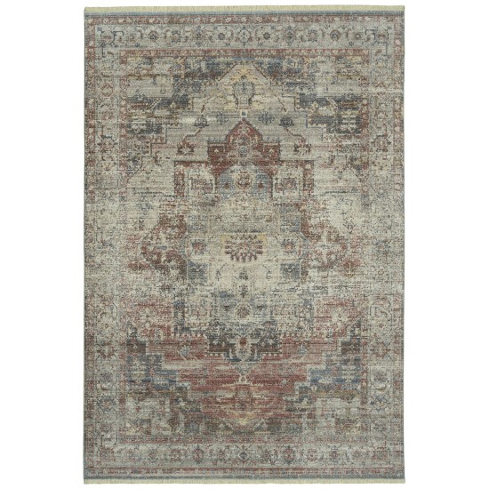 Kaleen Rila Collection Light Rose Area Rug 3'11" x 5'3"