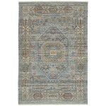 Kaleen Rila Collection Blue Silver Runner 2'2" x 7'6"