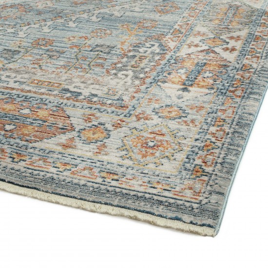 Kaleen Rila Collection Blue Silver Throw Rug 2' x 3'