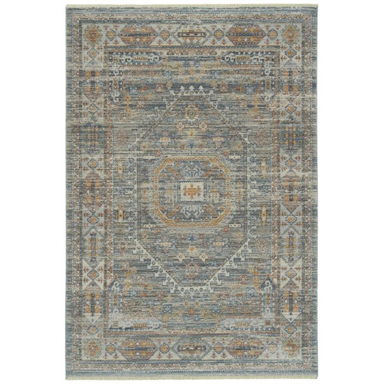 Kaleen Rila Collection Gray Silver Throw Rug 18" x 18"