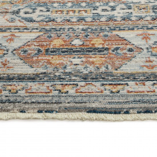 Kaleen Rila Collection Gray Silver Runner 2'2" x 7'6"