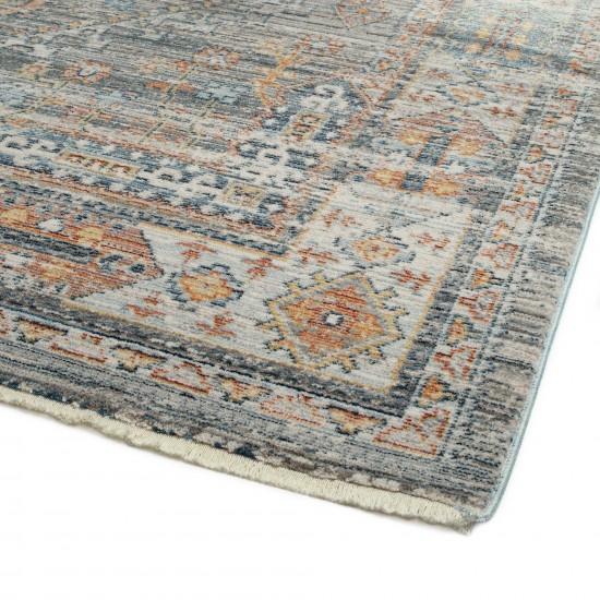 Kaleen Rila Collection Gray Silver Area Rug 3'11" x 5'3"