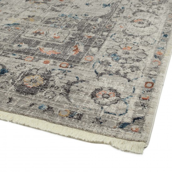 Kaleen Rila Collection Light Silver Throw Rug 18" x 18"