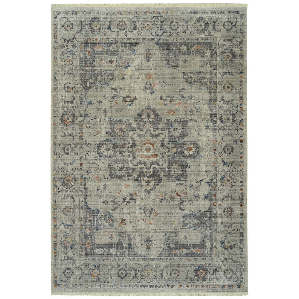 Kaleen Rila Collection Light Silver Area Rug 9'6" x 13' Kaleen Rila Collection Light Silver Area Rug 9'6" x 13'