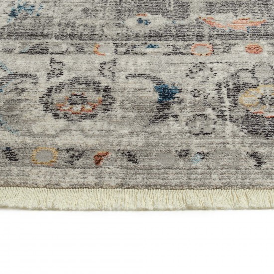 Kaleen Rila Collection Light Silver Area Rug 9'6" x 13'