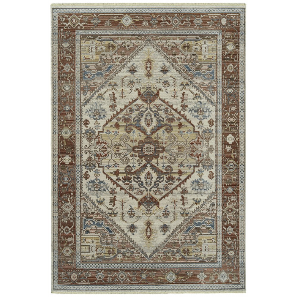 Kaleen Rila Collection Dark Brick Area Rug 7'10" x 10'10" Kaleen Rila Collection Dark Brick Area Rug 7'10" x 10'10"