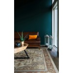 Kaleen Rila Collection Dark Brick Area Rug 7'10" x 10'10"