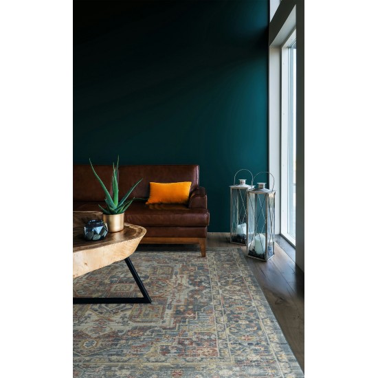 Kaleen Rila Collection Dark Multi Area Rug 3'11" x 5'3"