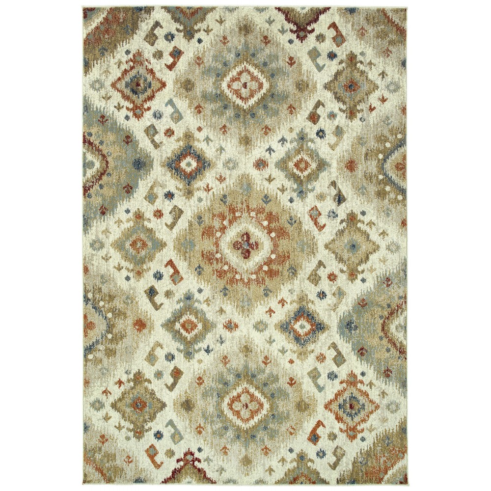 Kaleen Tallah Collection Light Sand Area Rug 4'11" x 7'10"