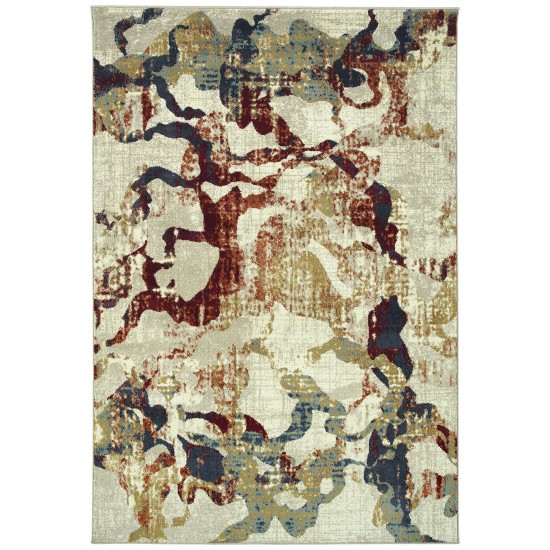 Kaleen Tallah Collection Light Ivory Throw Rug 1'10" x 3'