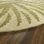 Kaleen Tara Rounds Collection Dark Gold Area Rug 5'9" x 5'9"