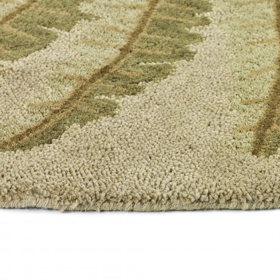 Kaleen Tara Rounds Collection Dark Gold Area Rug 9'9" x 9'9"