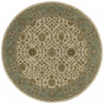 Kaleen Tara Rounds Collection Light Ivory Area Rug 3'9" x 3'9"