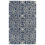 Kaleen Tara Rounds Collection EVL03-22 Navy Area Rug 3'9" x 3'9"