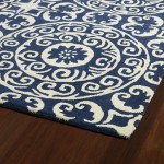 Kaleen Tara Rounds Collection EVL03-22 Navy Area Rug 3'9" x 3'9"