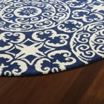 Kaleen Tara Rounds Collection EVL03-22 Navy Area Rug 5'9" x 5'9"