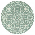 Kaleen Tara Rounds Collection Light Mint Area Rug 3'9" x 3'9"