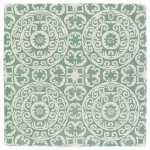 Kaleen Tara Rounds Collection Light Mint Area Rug 3'9" x 3'9"