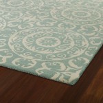 Kaleen Tara Rounds Collection Light Mint Area Rug 5'9" x 5'9"