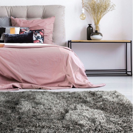 Kaleen Rinna Collection Dark Pewter Area Rug 5' x 7'6"