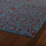 Kaleen Tara Rounds Collection Dark Peacock Area Rug 11'9" x 11'9"