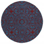 Kaleen Tara Rounds Collection Dark Peacock Area Rug 11'9" x 11'9"